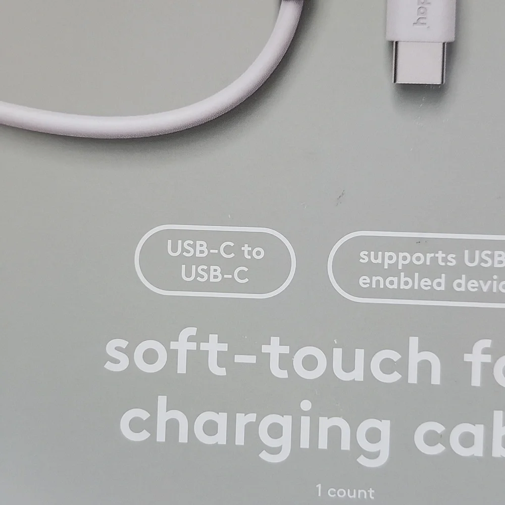 Heyday USB-C to USB-C 6' Fast Charging Cable - White